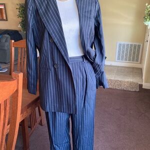Classic Spiegel Navy Pinstripe Women's 3 piece Suit